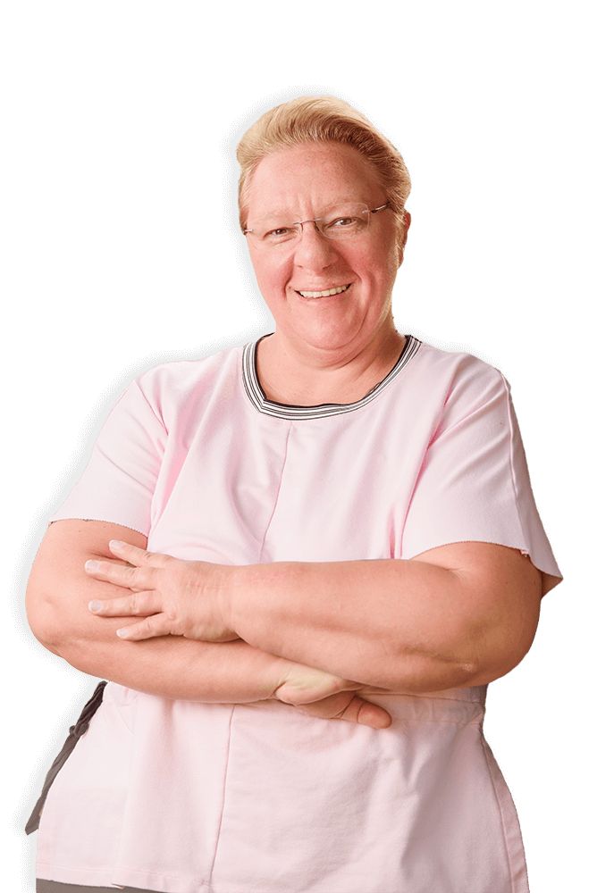 Christine Errico with arms folded